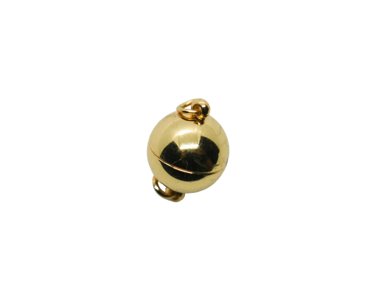 Замочек магнитный шарик; цвет золото, 8мм