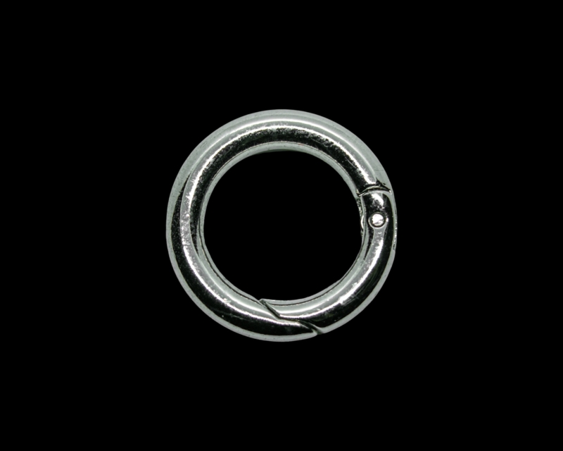Карабин-бейл кольцо цвет серебро 18мм